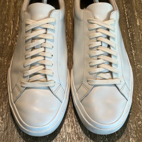 Vince Low Top Designer Casual Leather Lace Up Sneakers White Men’s Size US 11M main image 13